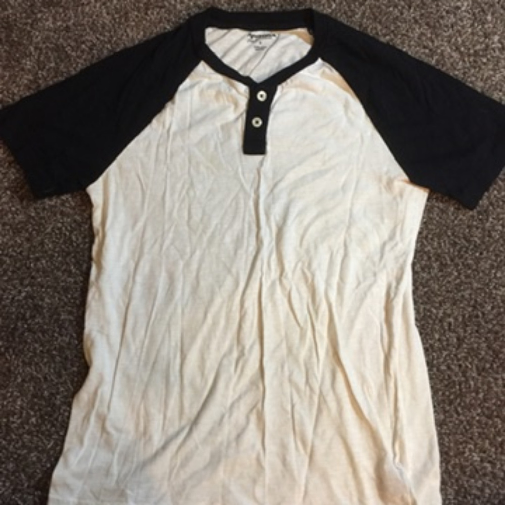 Black and White Baseball T-shirt